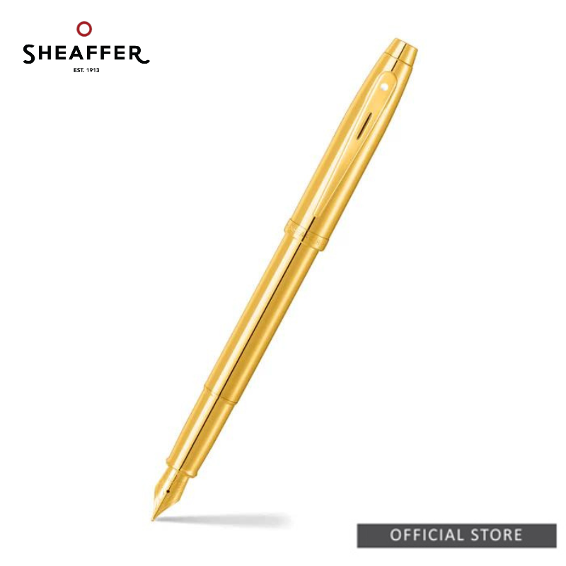 Sheaffer® 100 9372 Glossy PVD Gold With PVD Gold Trim Pen