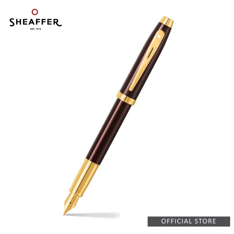 Sheaffer® 100 9370 Glossy Coffee Brown With PVD Gold-Tone Trim