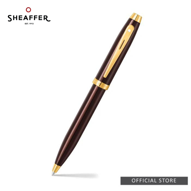 Sheaffer® 100 9370 Glossy Coffee Brown With PVD Gold-Tone Trim