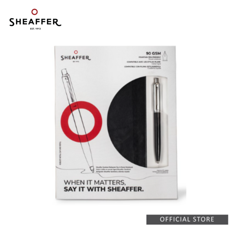 Sheaffer® Sentinel Black Ballpoint With A5 Notebook Gift Set