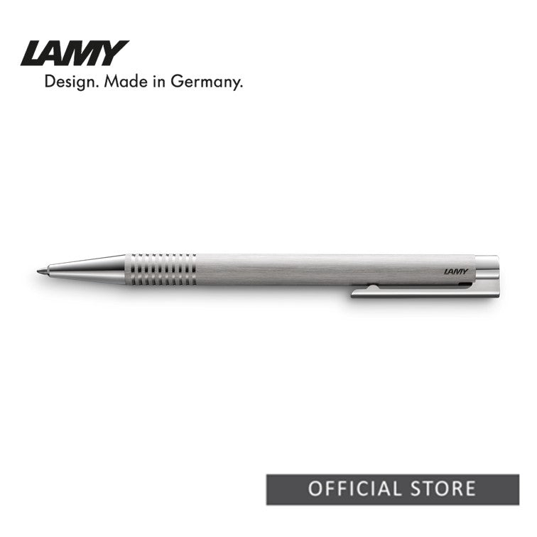 LAMY 206 logo Brushed Steel Ballpoint Pen