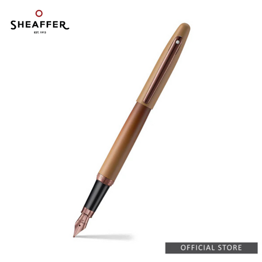 Sheaffer VFM 9428 Coffee Edition Matt Brown with Regal Brown PVD Trims Fountain Pen/Rollerball Pen/Ballpoint Pen