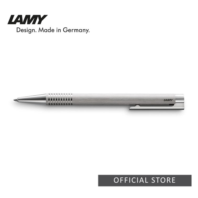 LAMY logo 206 - Brushed Steel Ballpoint Pen