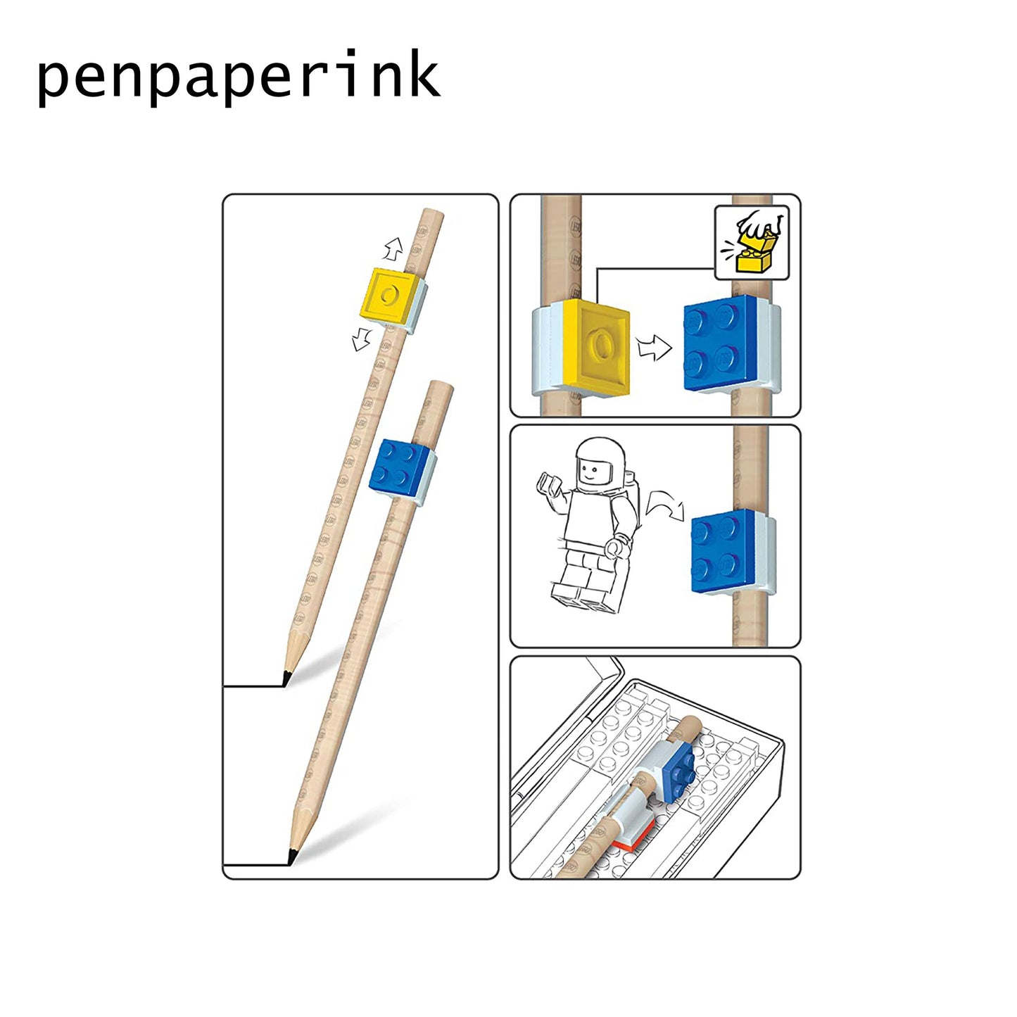 LEGO® Stationery 9 Pack Colored Pencils