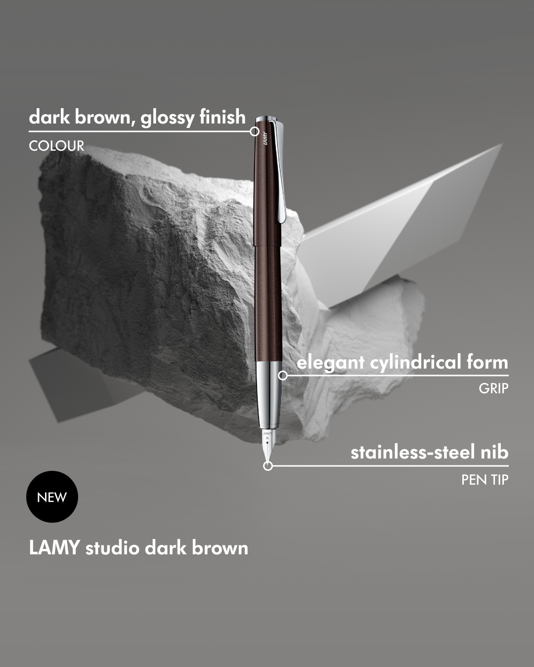LAMY studio Dark Brown Fountain Pen - 𝙎𝙥𝙚𝙘𝙞𝙖𝙡